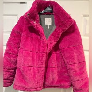 Avec Les Filles Pink Teddy Jacket